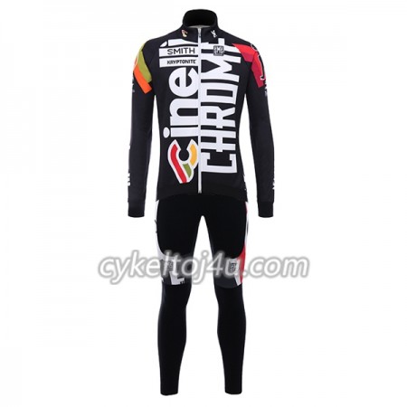 Cykeltrøje Langærmet + Bib Cykelbukser 2017 Cinelli Chrome N001